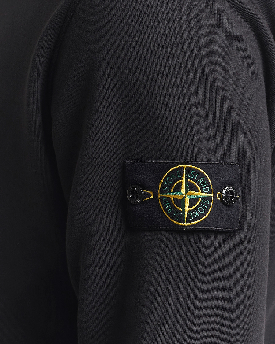 Herre | Trøjer | Stone Island | Garment Dyed Fleece Sweatshirt Black