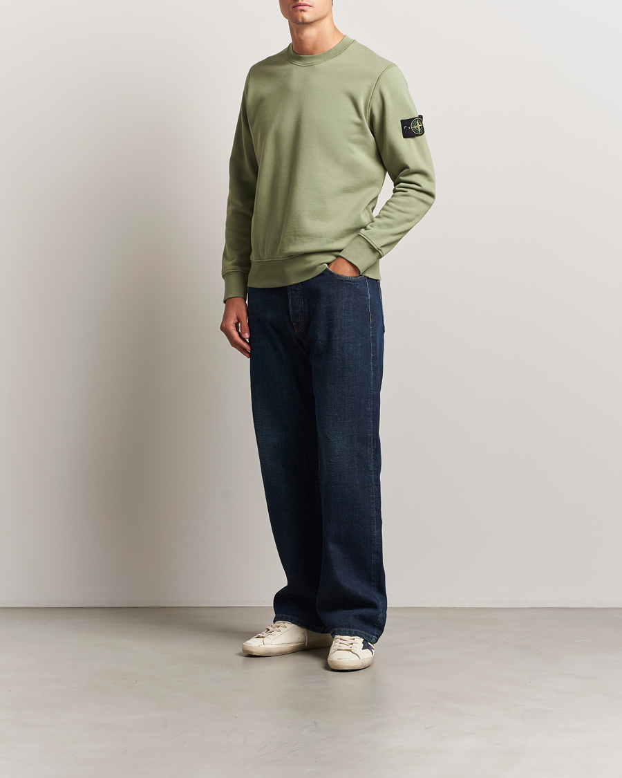 Herre | Trøjer | Stone Island | Garment Dyed Fleece Sweatshirt Sage