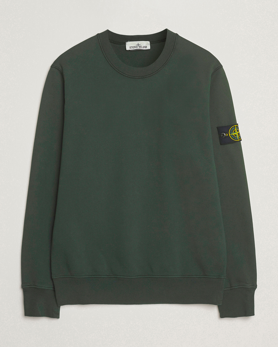 Herre | Trøjer | Stone Island | Garment Dyed Fleece Sweatshirt Juniper