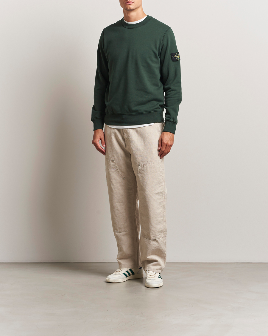 Herre | Trøjer | Stone Island | Garment Dyed Fleece Sweatshirt Juniper