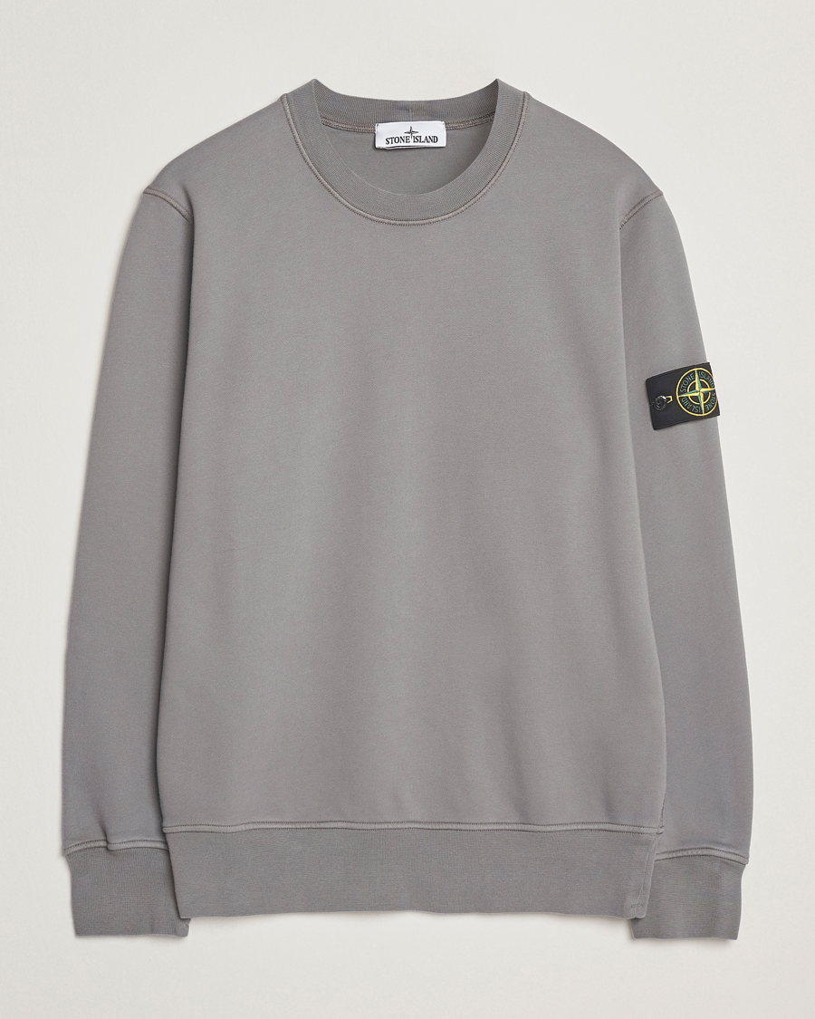 Herre | Trøjer | Stone Island | Garment Dyed Fleece Sweatshirt Cement