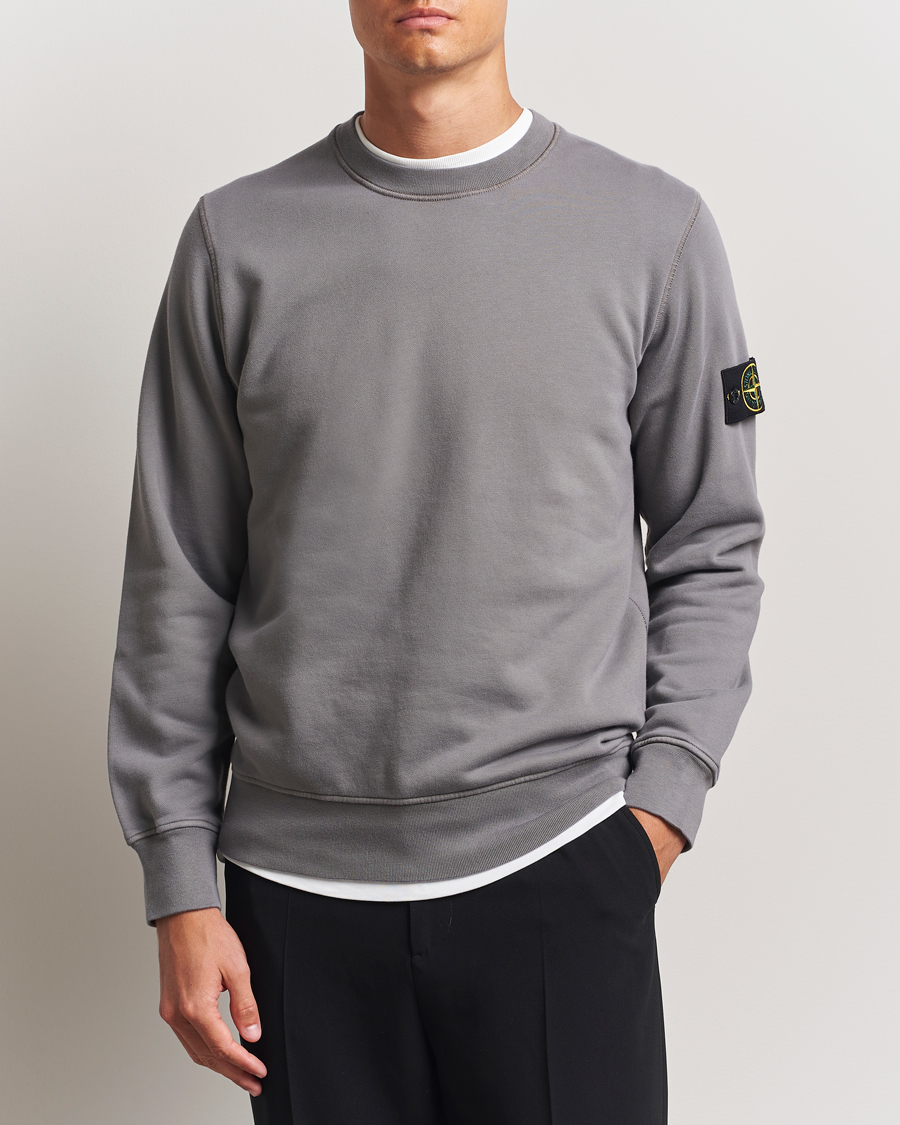Herre | Trøjer | Stone Island | Garment Dyed Fleece Sweatshirt Cement