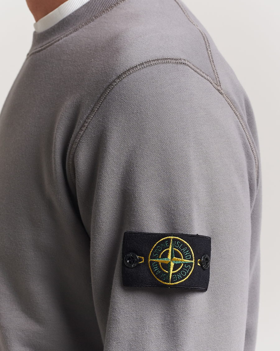 Herre | Trøjer | Stone Island | Garment Dyed Fleece Sweatshirt Cement