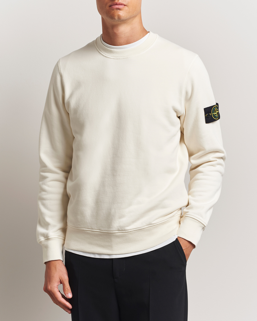 Herre | Trøjer | Stone Island | Garment Dyed Fleece Sweatshirt Ivory