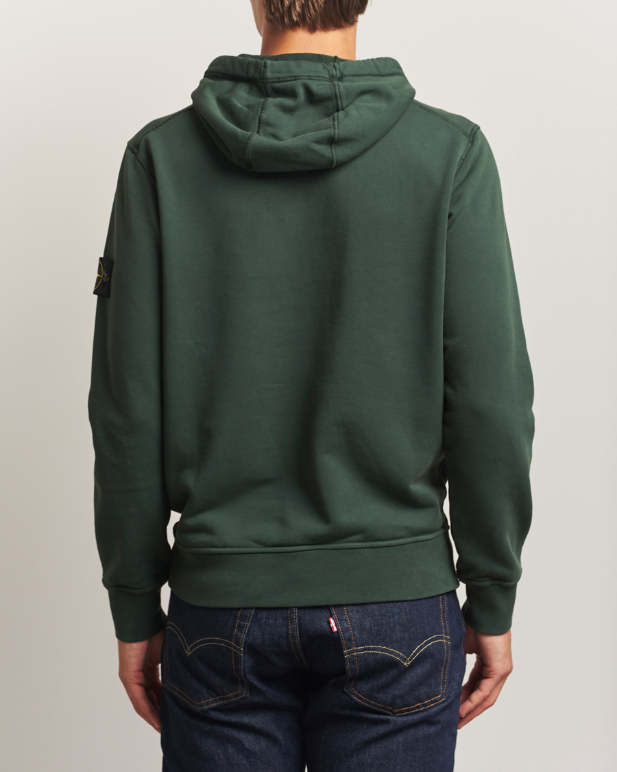 Herre | Trøjer | Stone Island | Garment Dyed Fleece Hood Juniper