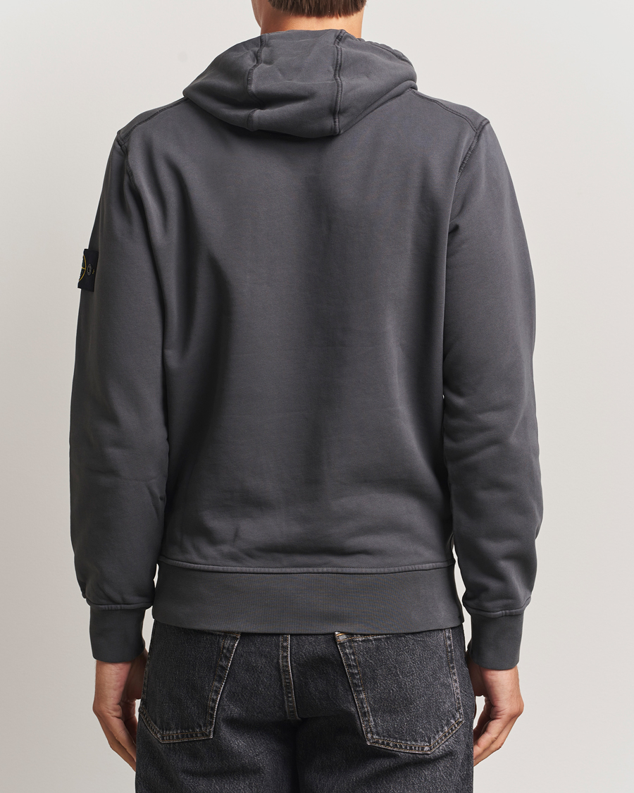 Herre | Trøjer | Stone Island | Garment Dyed Fleece Hood Lead Grey