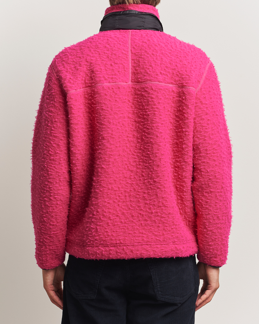 Herre | Trøjer | Stone Island | Marina Ratteen Wool Half-Zip Fuxia
