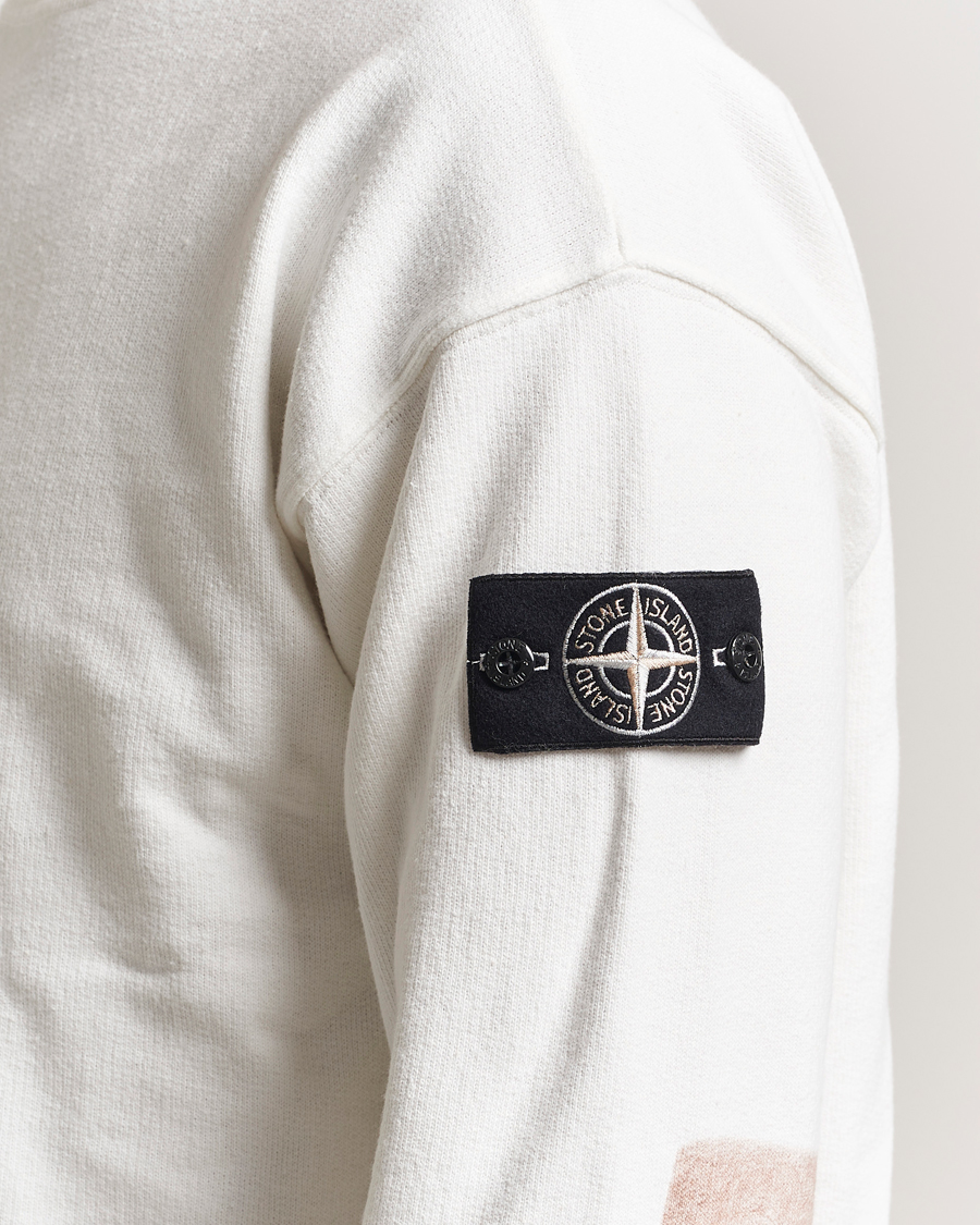 Herre | Trøjer | Stone Island | RAW Knitted Cotton Crew Neck Natural