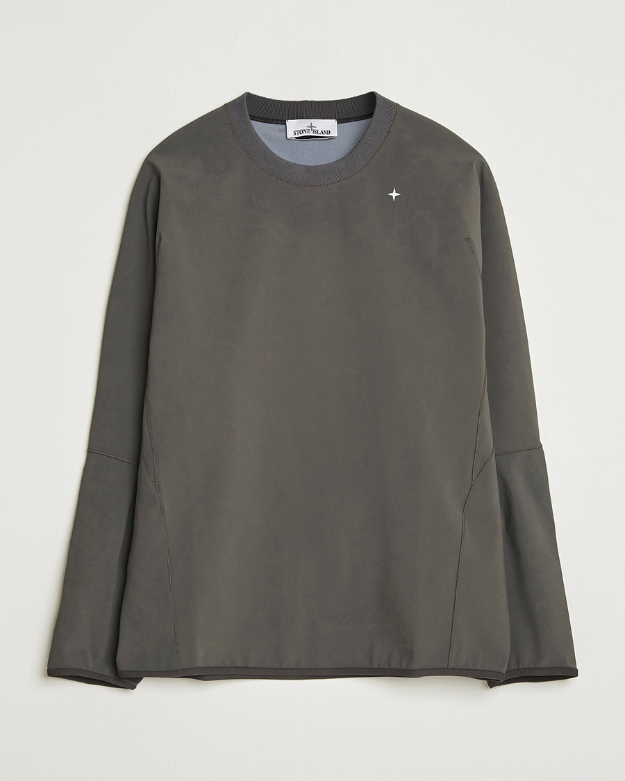 Herre | Trøjer | Stone Island | Stellina Technical Jersey Sweatshirt Lead Grey