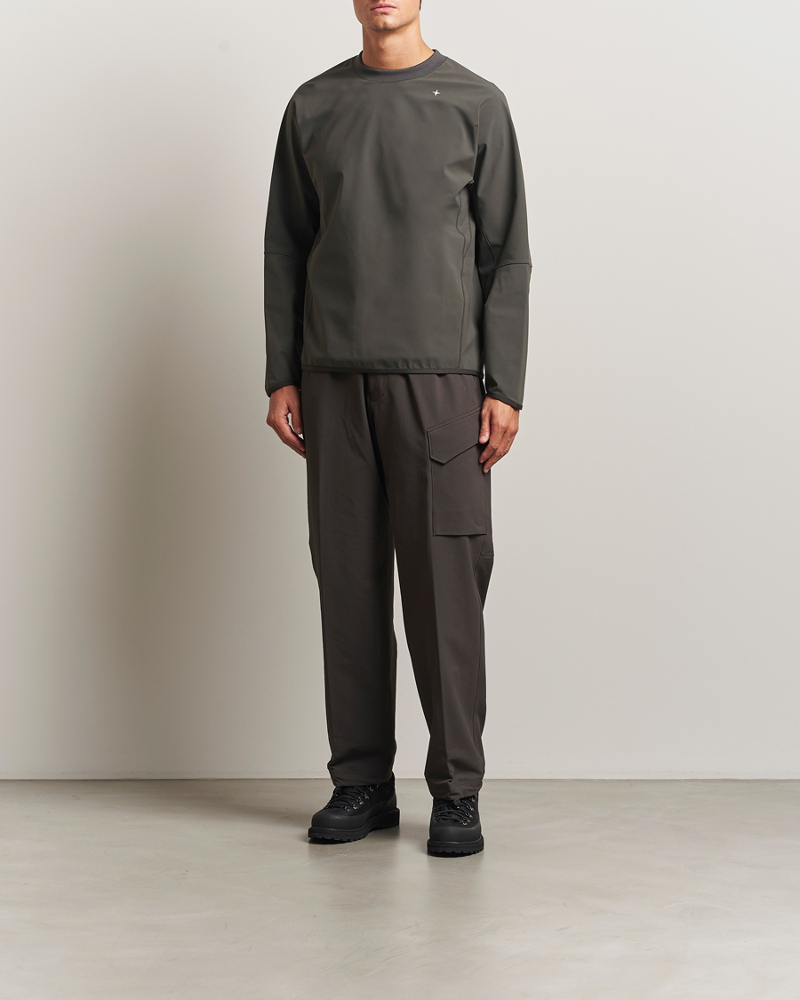 Herre | Trøjer | Stone Island | Stellina Technical Jersey Sweatshirt Lead Grey