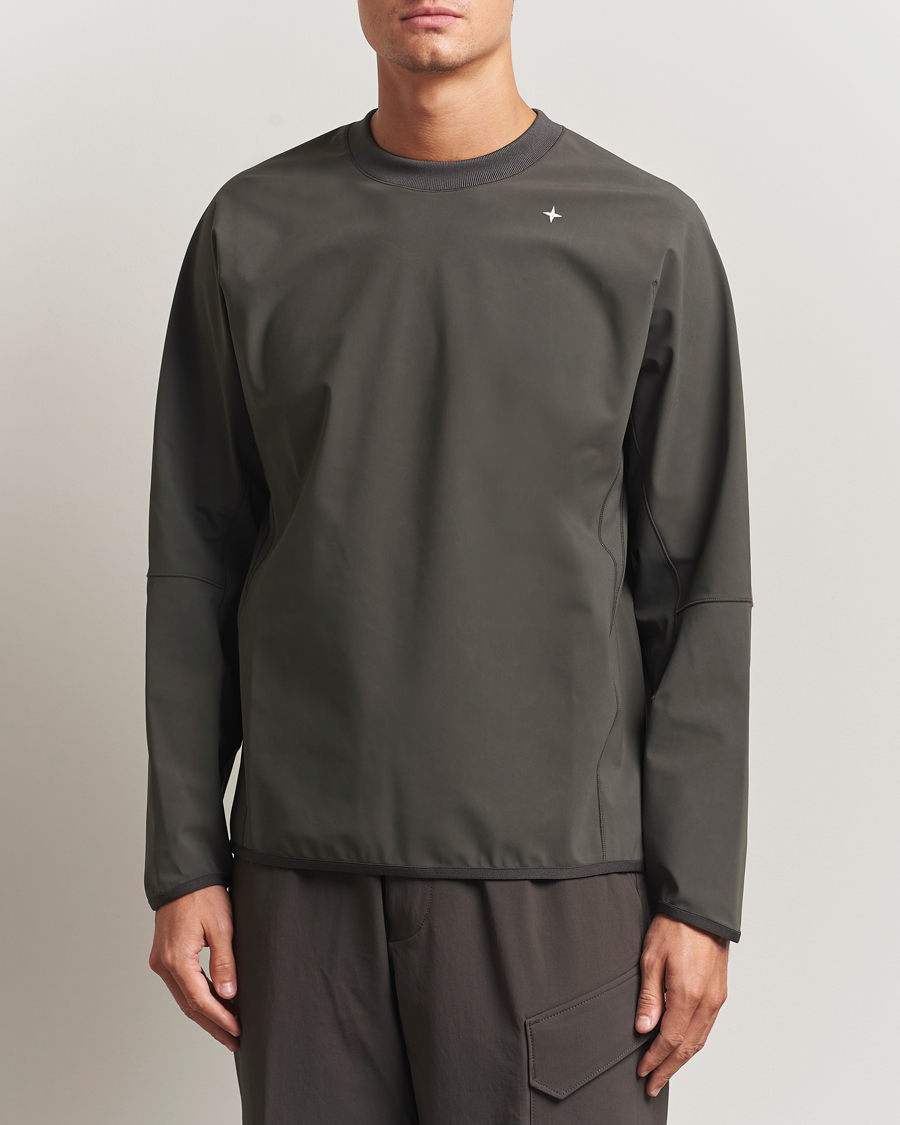 Herre | Trøjer | Stone Island | Stellina Technical Jersey Sweatshirt Lead Grey