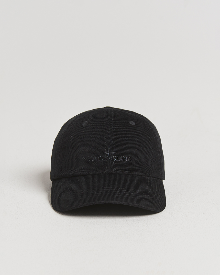 Herre | Hatte & kasketter | Stone Island | Micro Cord Cotton Cap Black