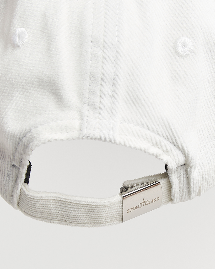 Herre | Hatte & kasketter | Stone Island | Micro Cord Cotton Cap Ivory