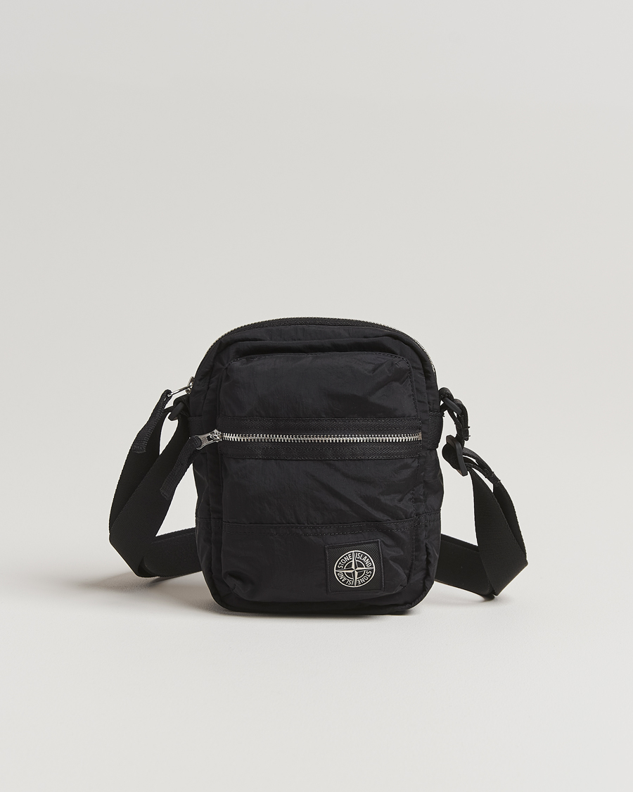 Herre | Tasker | Stone Island | Nylon Metal Shoulder Pouch Black