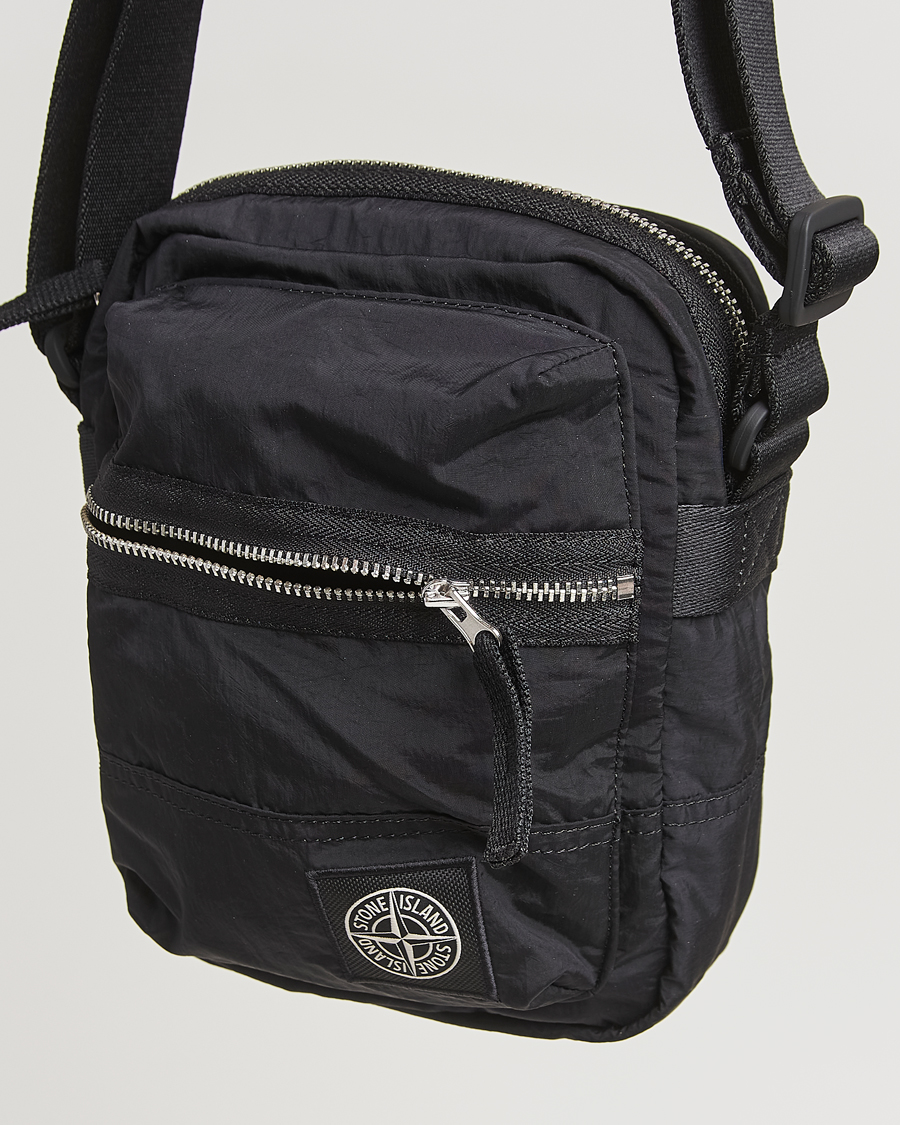 Herre | Tasker | Stone Island | Nylon Metal Shoulder Pouch Black