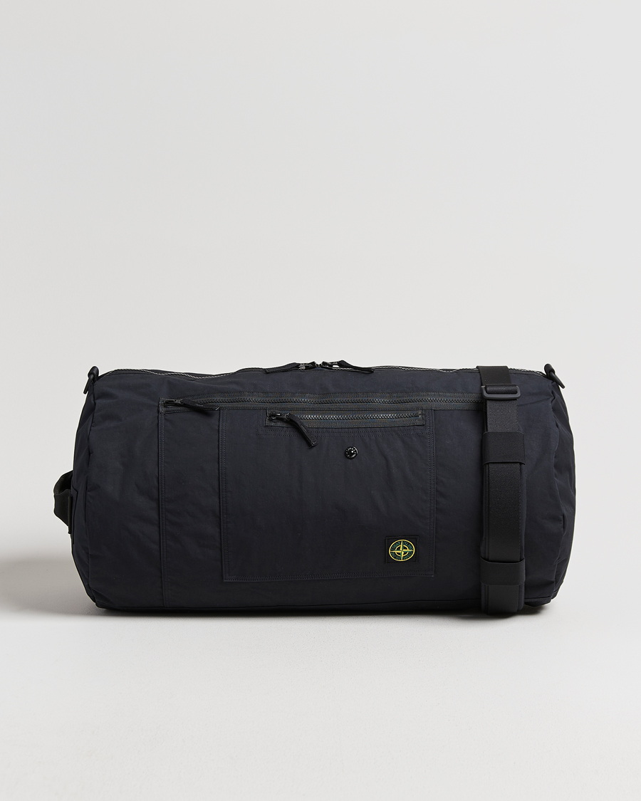 Herre | Tasker | Stone Island | Aluminum Tela Cotton Ripstop Weekendbag Black