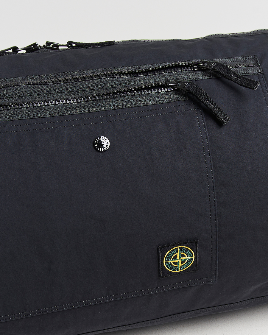 Herre | Tasker | Stone Island | Aluminum Tela Cotton Ripstop Weekendbag Black