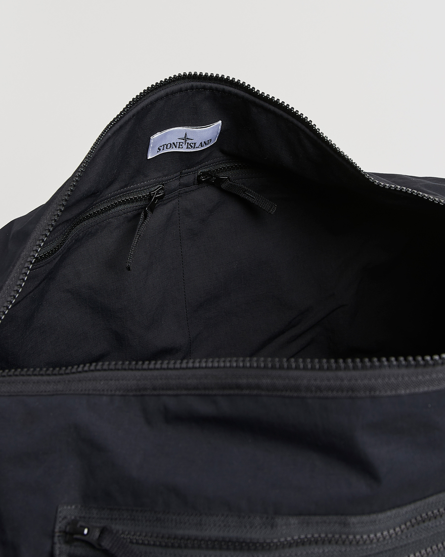 Herre | Tasker | Stone Island | Aluminum Tela Cotton Ripstop Weekendbag Black