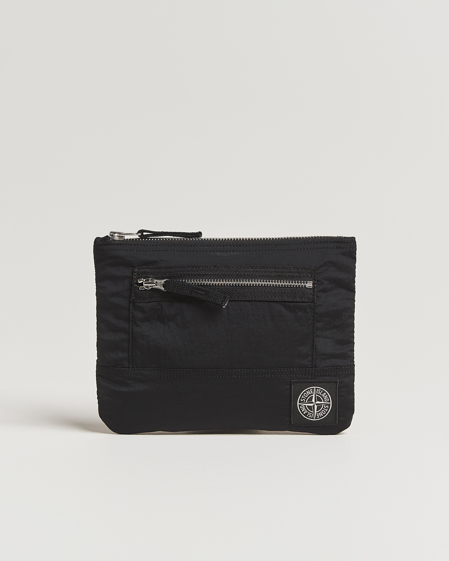 Herre | Punge | Stone Island | Nylon Metal Zip Wallet Black