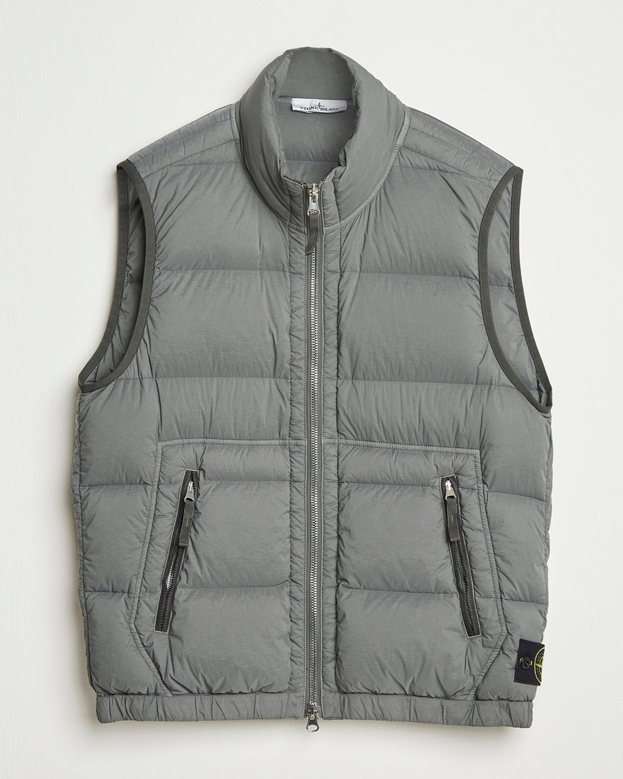 Herre | Jakker | Stone Island | Seamless Tunnel Nylon Down Vest Cement