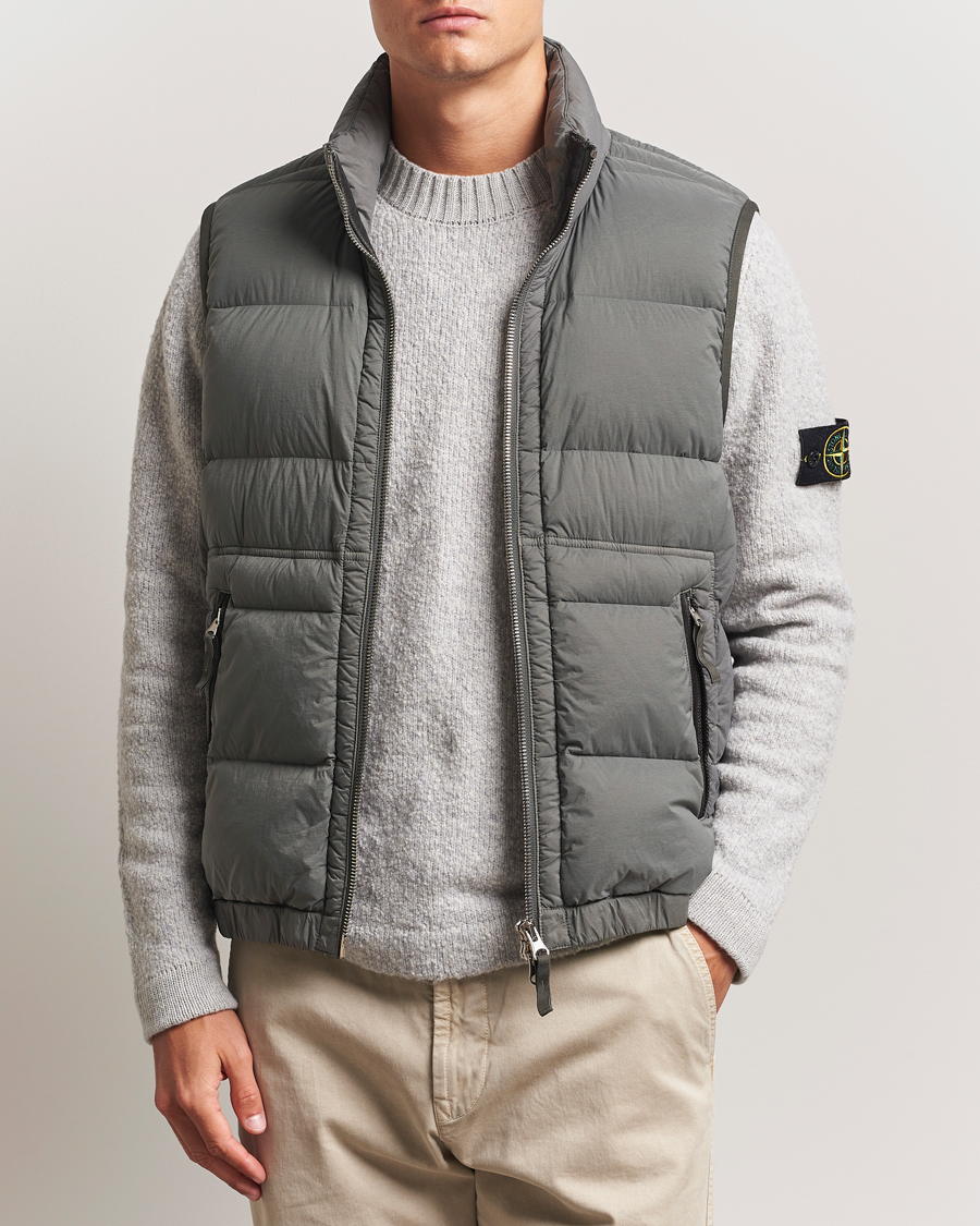 Herre | Veste | Stone Island | Seamless Tunnel Nylon Down Vest Cement