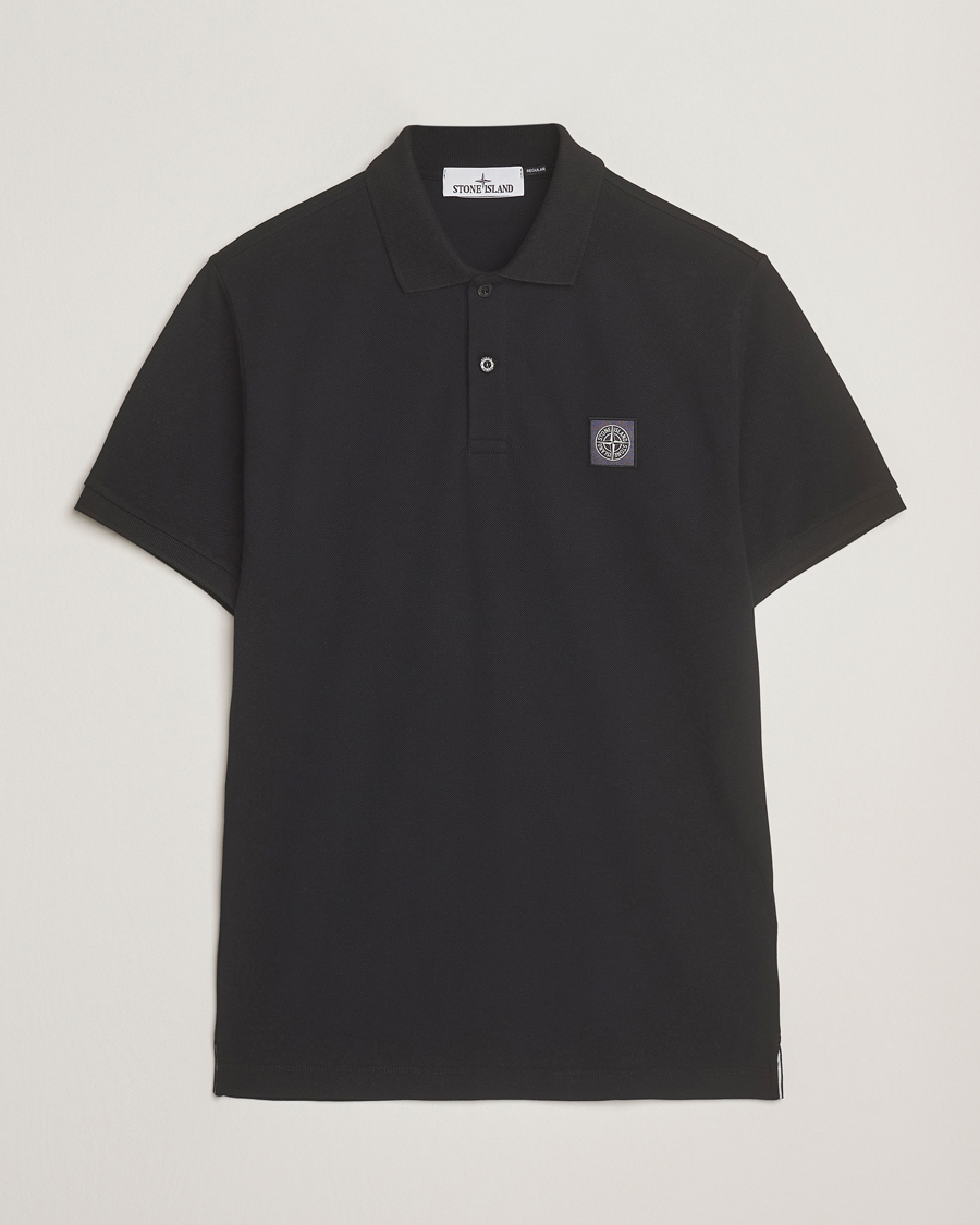 Herre | Polotrøjer | Stone Island | Organic Cotton Pique Polo Black