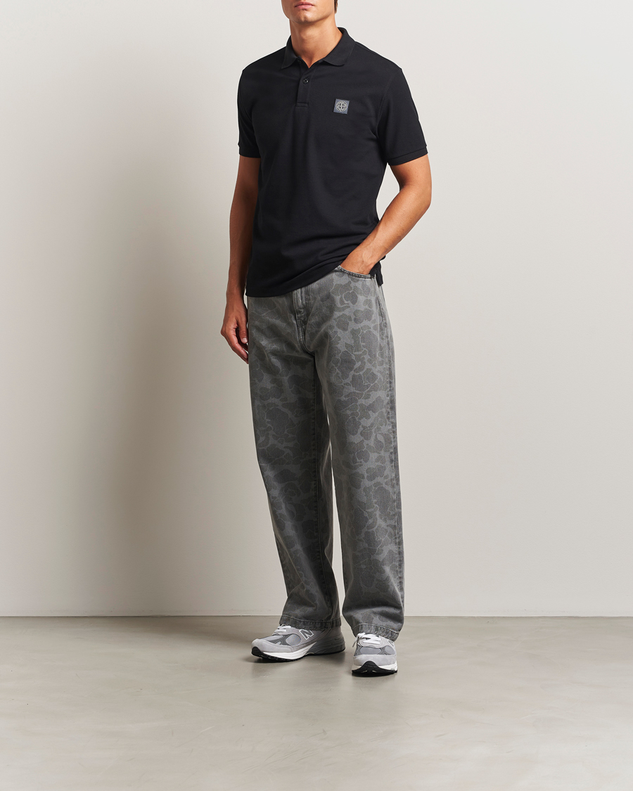 Herre | Polotrøjer | Stone Island | Organic Cotton Pique Polo Black