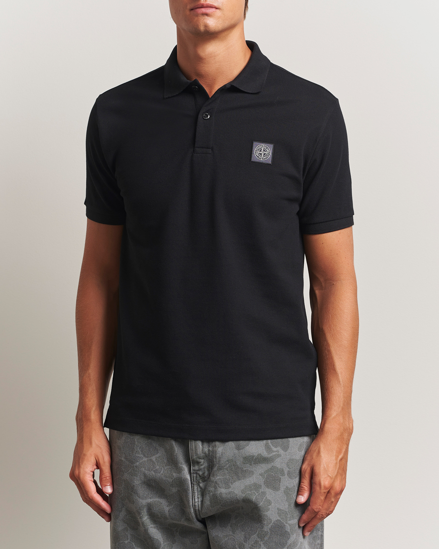 Herre | Polotrøjer | Stone Island | Organic Cotton Pique Polo Black