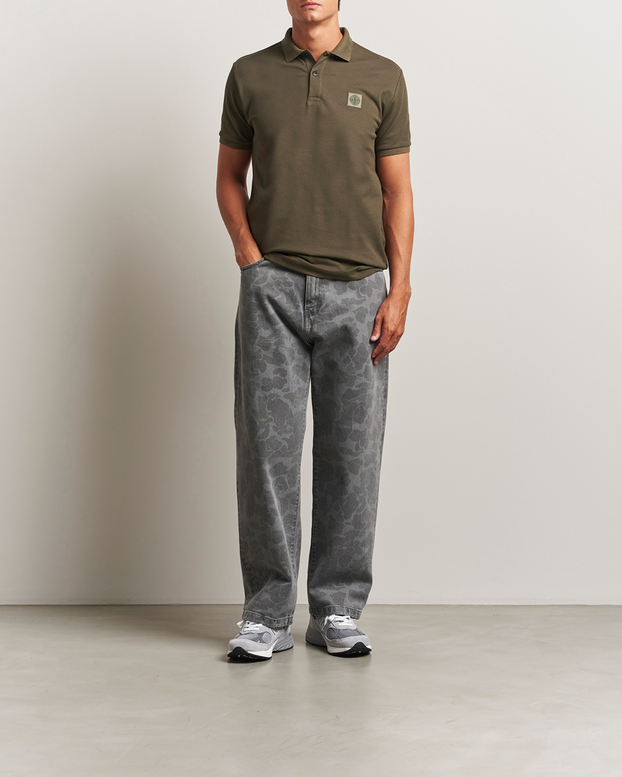 Herre | Polotrøjer | Stone Island | Organic Cotton Pique Polo Military Green