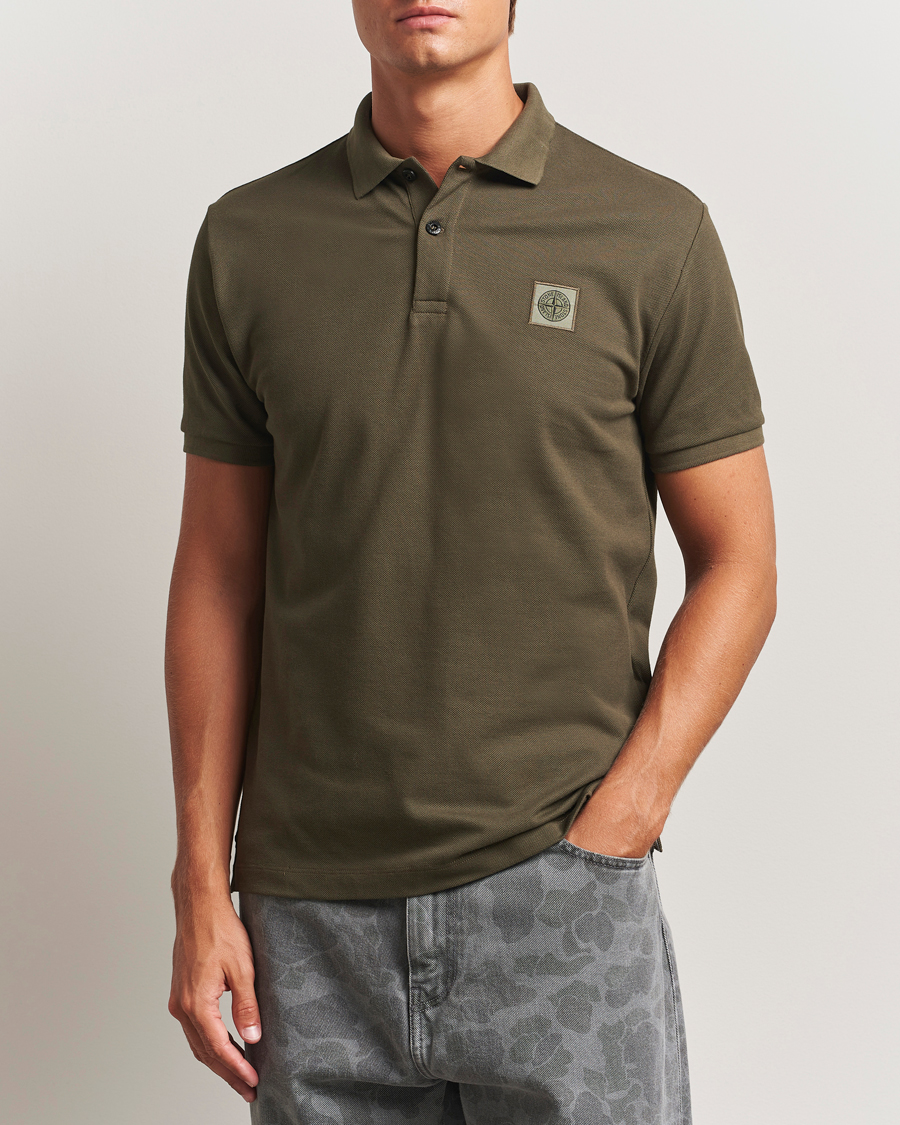 Herre | Polotrøjer | Stone Island | Organic Cotton Pique Polo Military Green