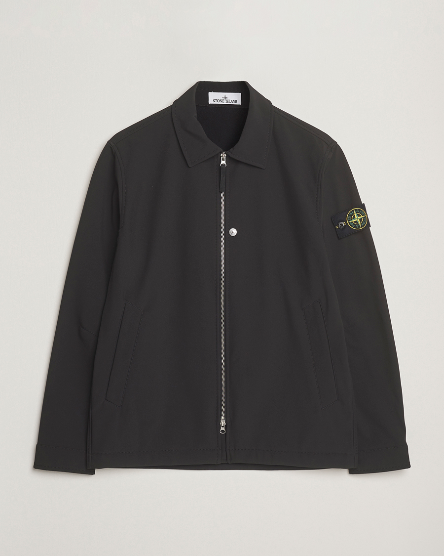 Herre | Jakker | Stone Island | Soft Shell Shirt Jacket Black
