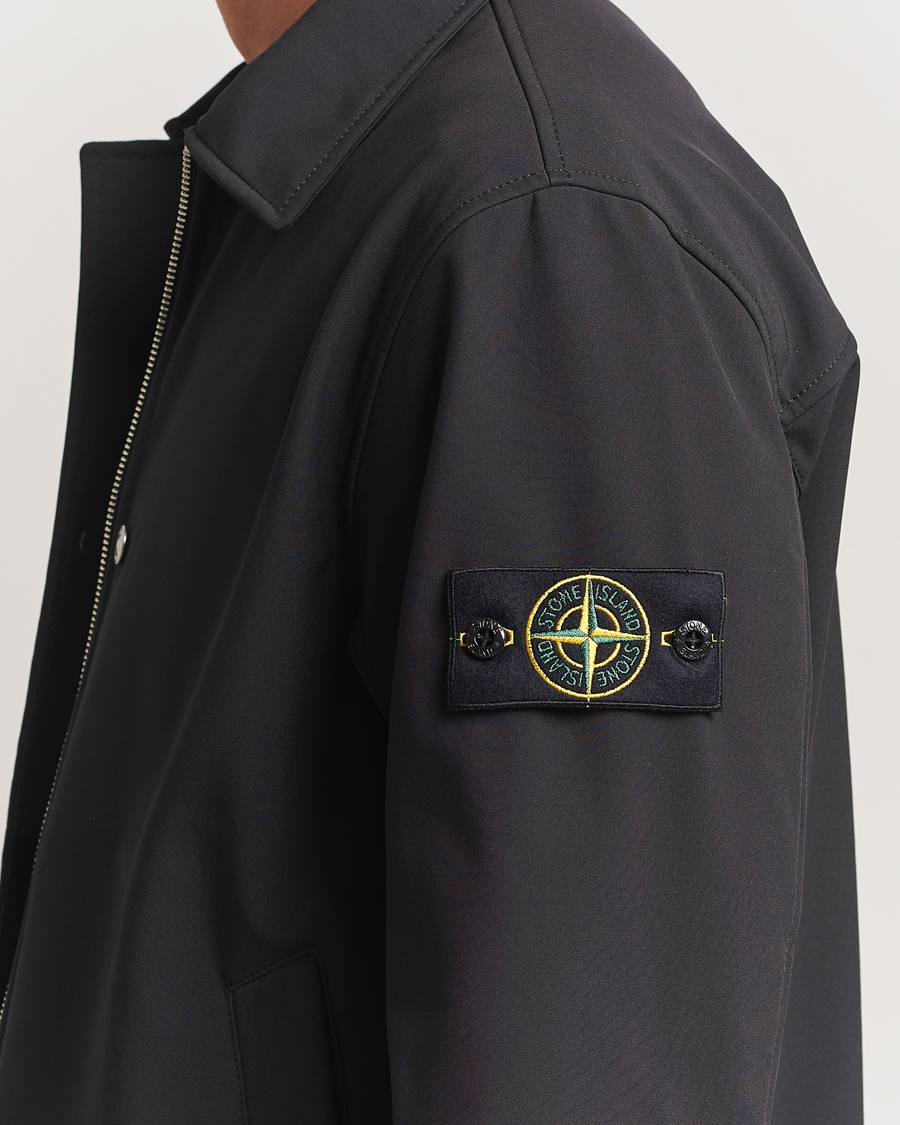 Herre | Jakker | Stone Island | Soft Shell Shirt Jacket Black