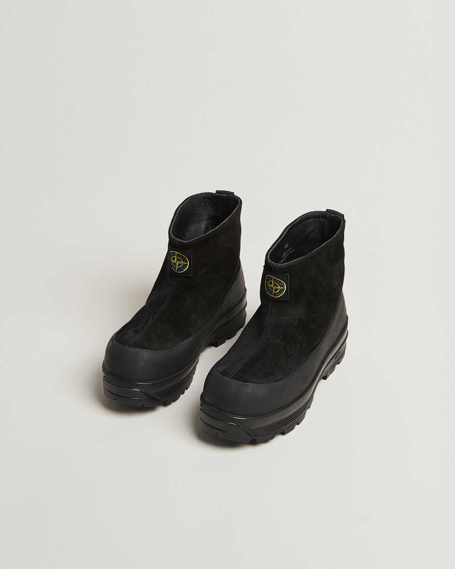 Herre | Støvler | Stone Island | Suede Boots Black