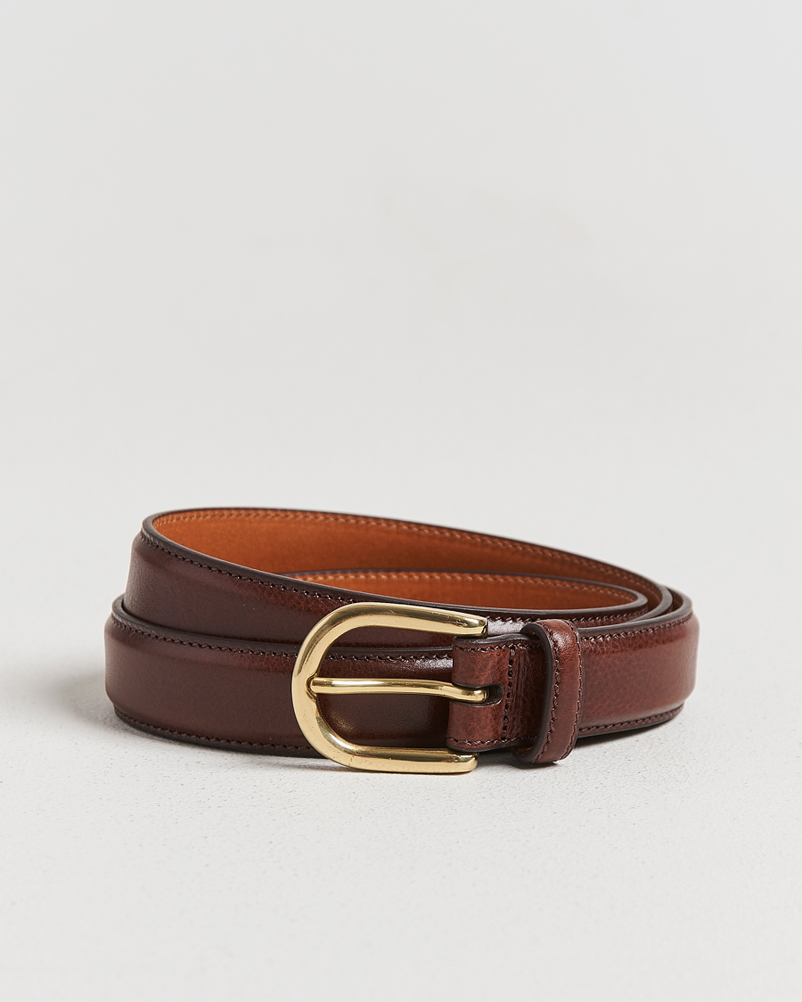 Herre | Bælter | Kamakura Shirts | Vintage Ivy Horseshoe Buckle Belt Brown