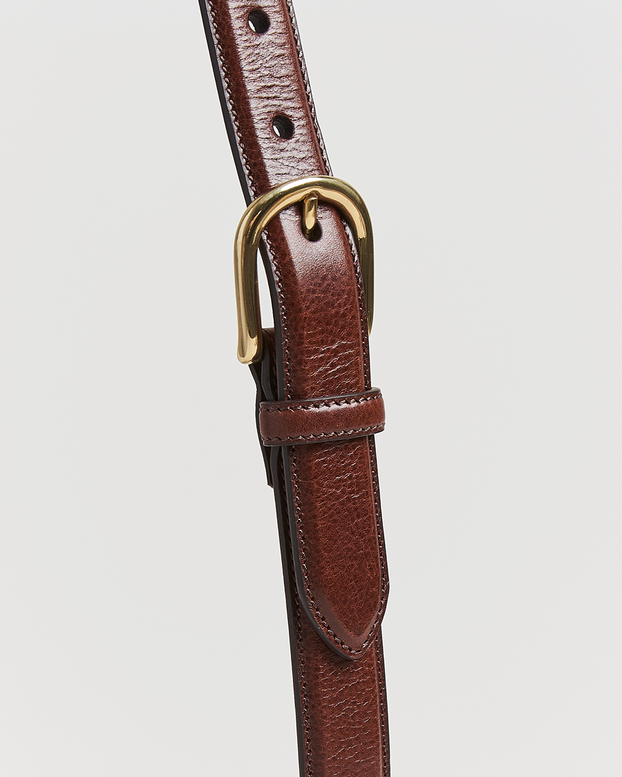 Herre | Bælter | Kamakura Shirts | Vintage Ivy Horseshoe Buckle Belt Brown