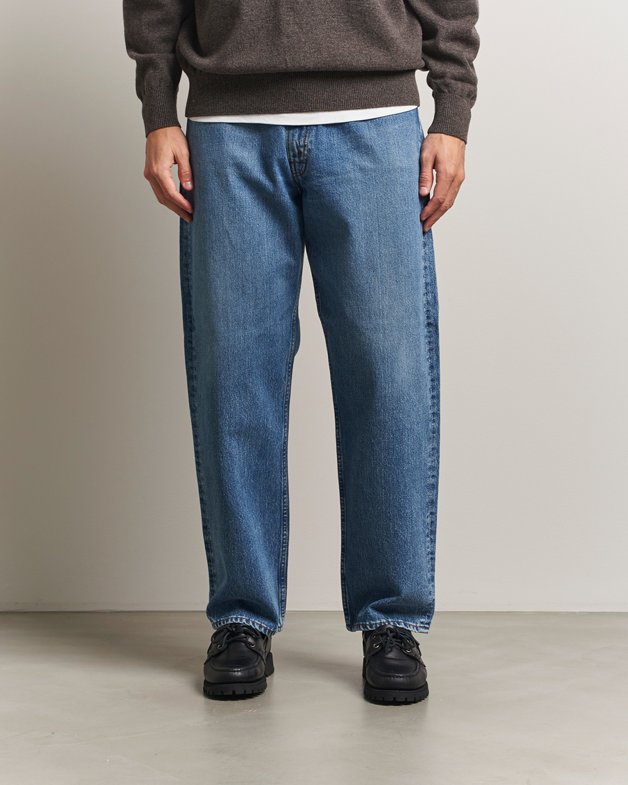 Herre | Skjorter | orSlow | 101 Dad Fit Jeans Denim Used