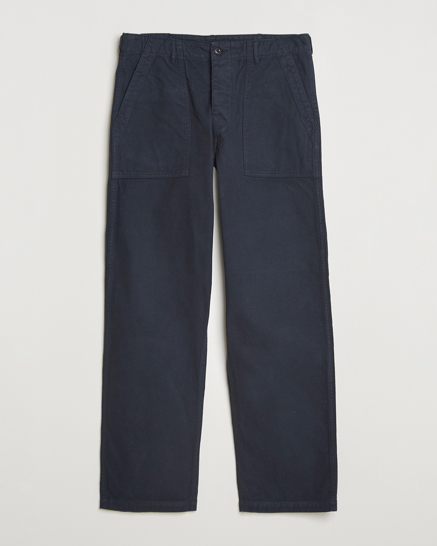 Herre | Bukser | orSlow | Regular Fit Original Sateen Fatigue Pants Navy