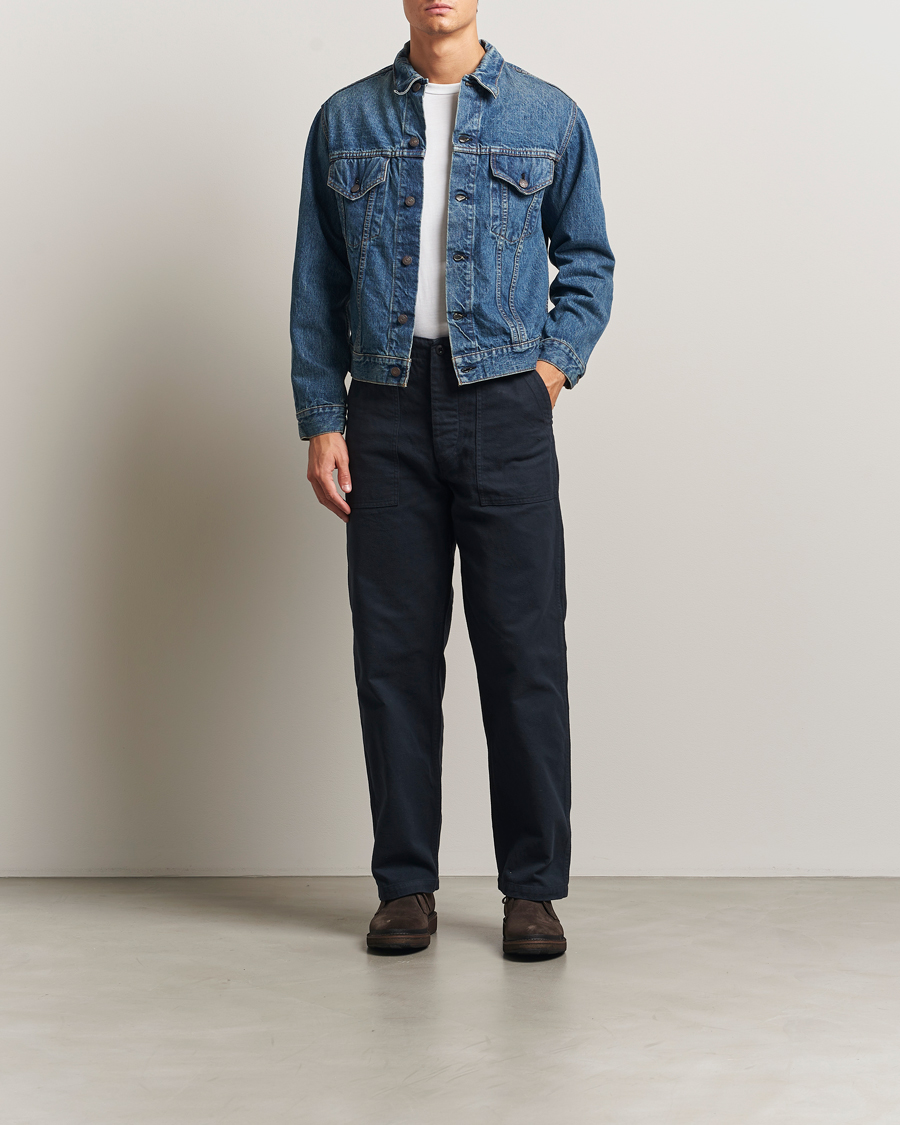 Herre | Bukser | orSlow | Regular Fit Original Sateen Fatigue Pants Navy