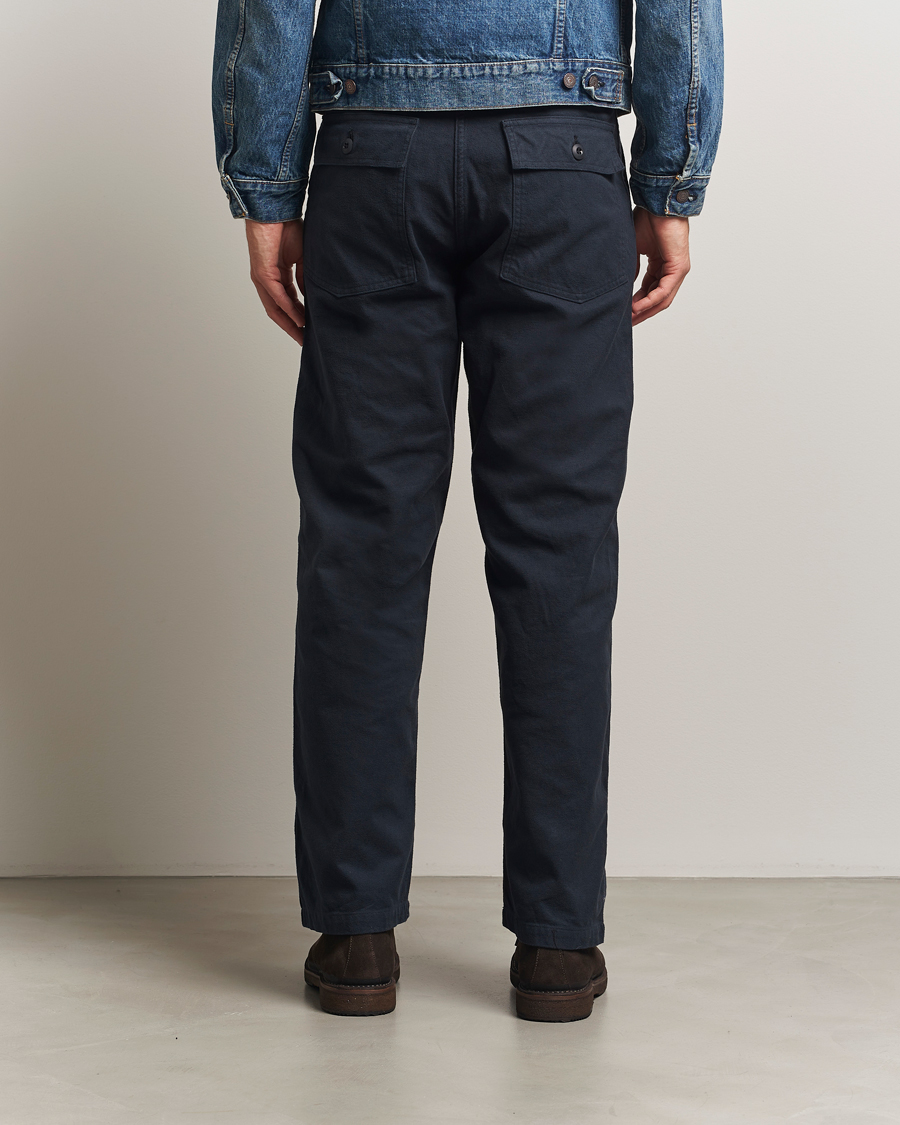 Herre | Bukser | orSlow | Regular Fit Original Sateen Fatigue Pants Navy