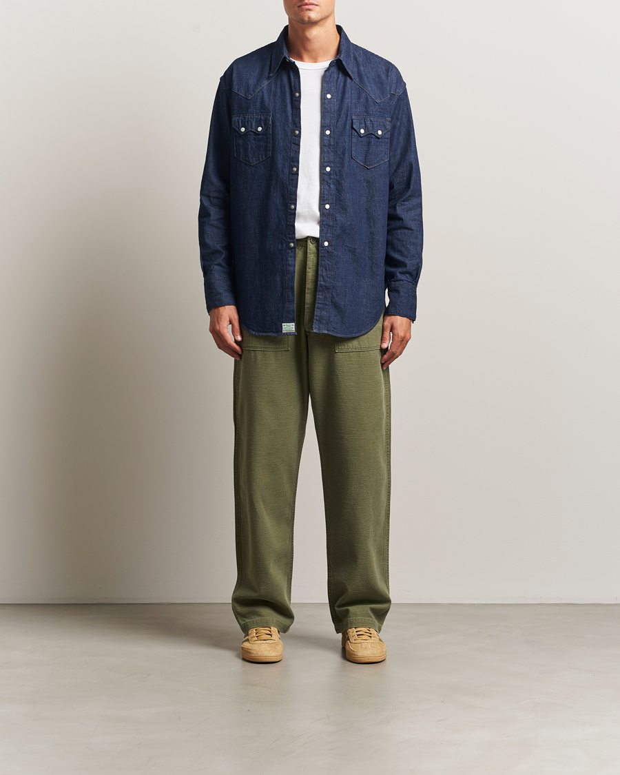 Herre | Bukser | orSlow | Vintage Fit Fatigue Pants Dark Olive