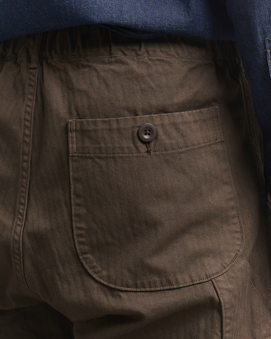 Herre | Bukser | orSlow | Wide Fit French Work Pants Coffee Brown