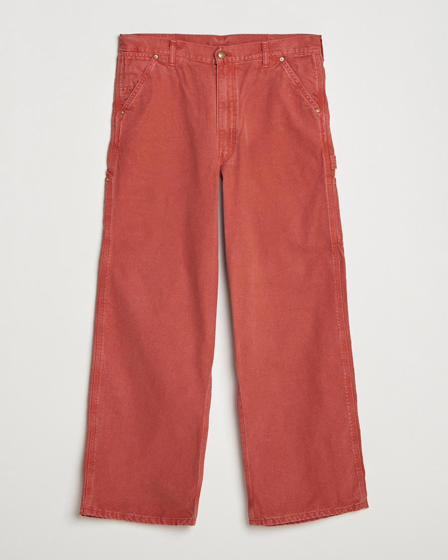 Herre | Bukser | orSlow | Dad Fit Oxford Painter Pants Red