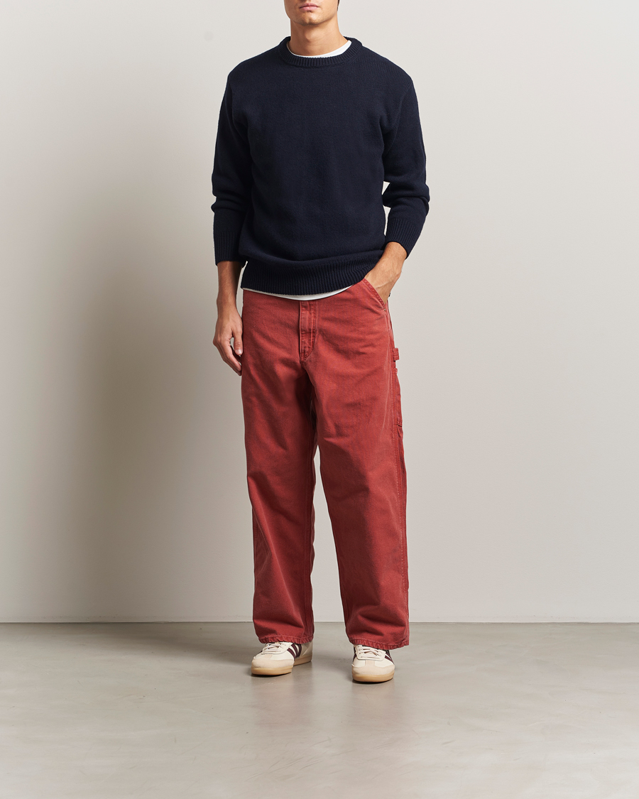 Herre | Bukser | orSlow | Dad Fit Oxford Painter Pants Red