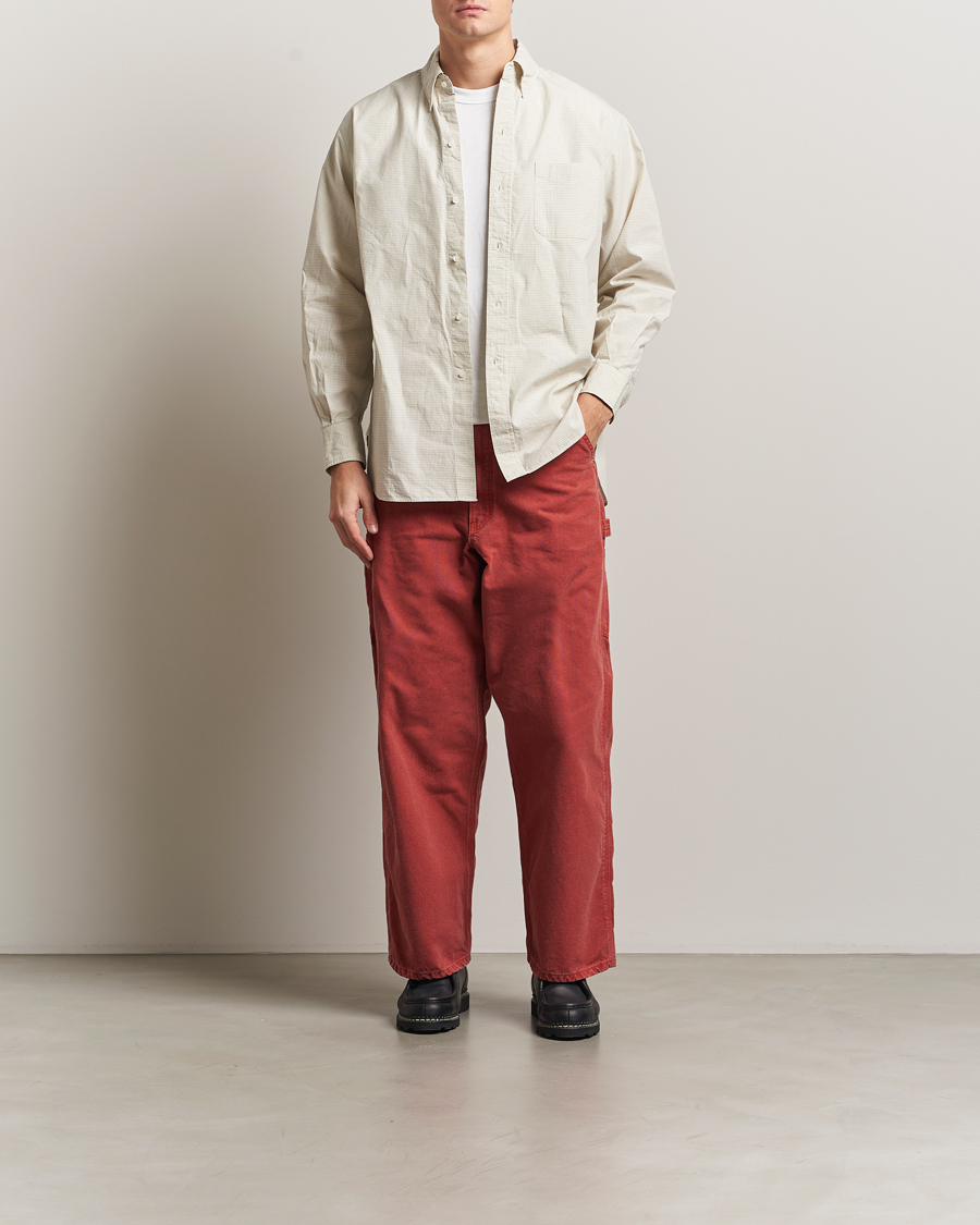 Herre | Bukser | orSlow | Dad Fit Oxford Painter Pants Red