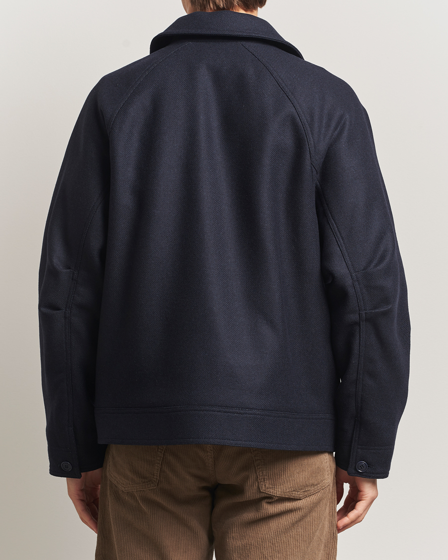 Herre | Jakker | A.P.C. | Chase Wool Bomber Jacket Dark Navy