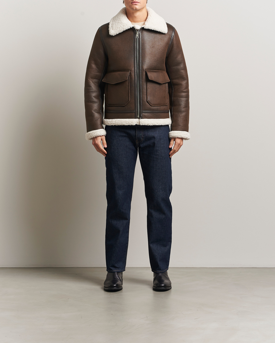 Herre | Jakker | A.P.C. | Tommy Aviator Jacket Brown