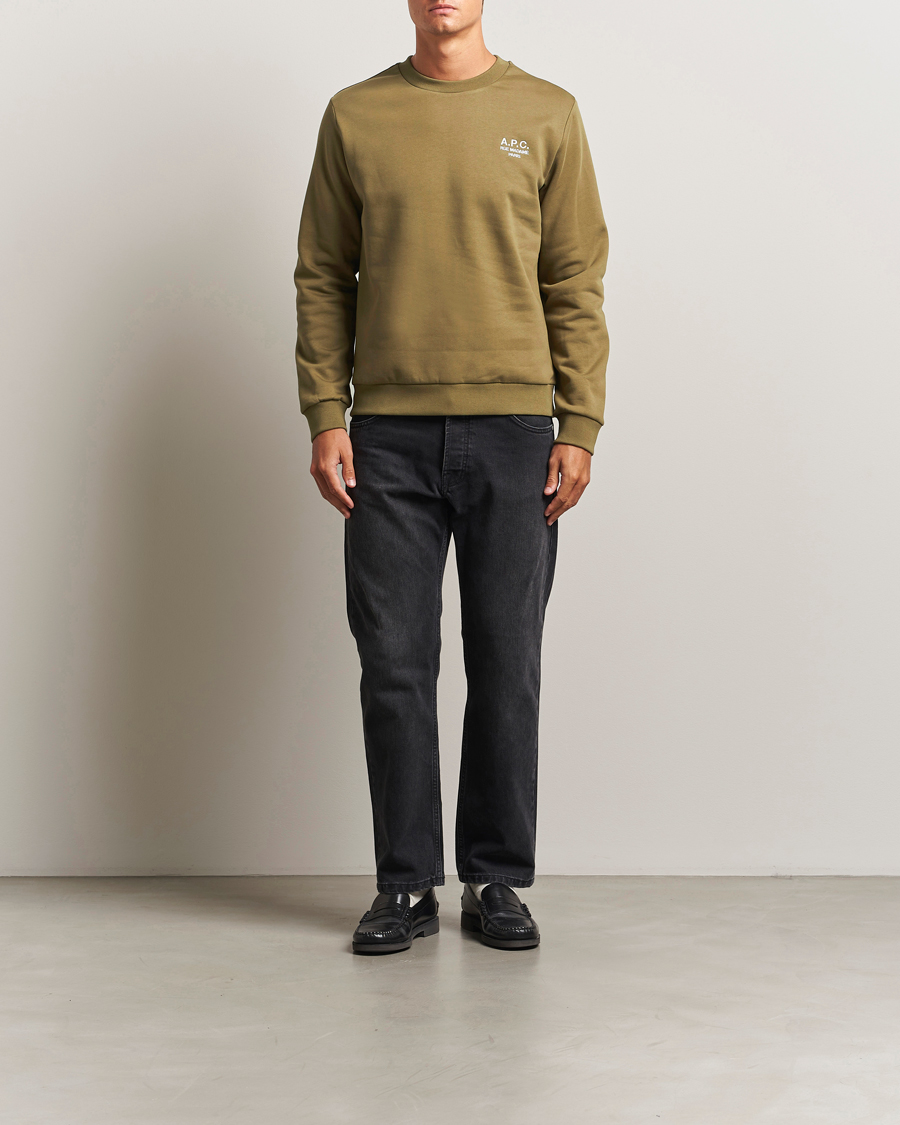 Herre | Trøjer | A.P.C. | Rue Madame Sweatshirt Khaki Green