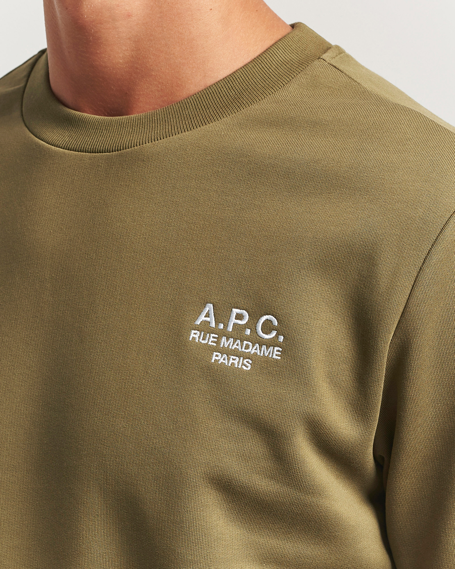 Herre | Trøjer | A.P.C. | Rue Madame Sweatshirt Khaki Green
