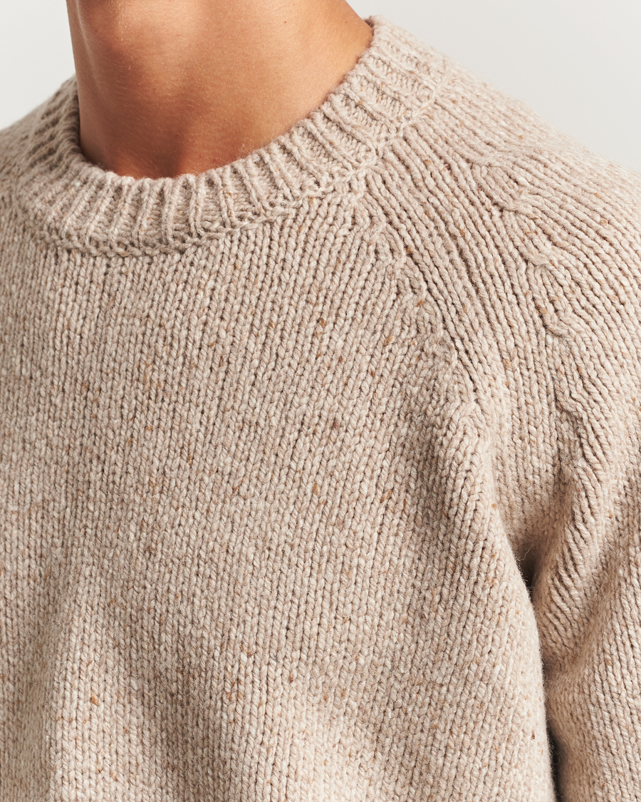 Herre | Trøjer | A.P.C. | Harris Wool Knitted Sweater Beige