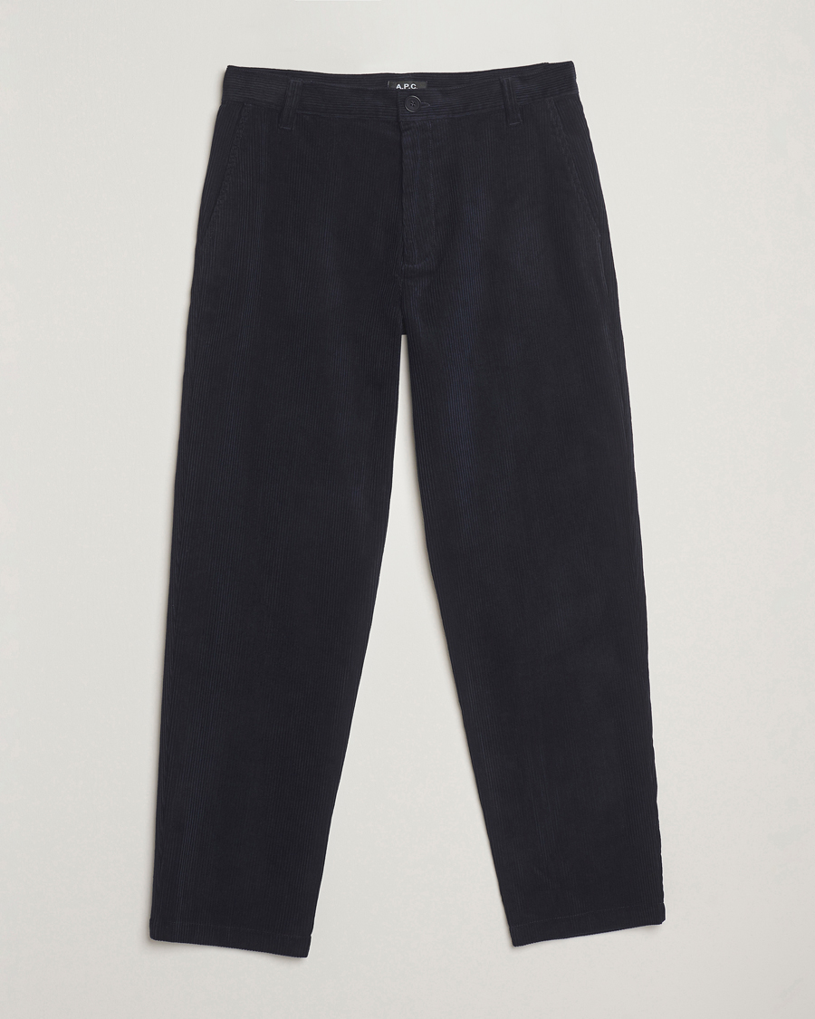 Herre | Bukser | A.P.C. | Lawrence Corduroy Trousers Dark Navy
